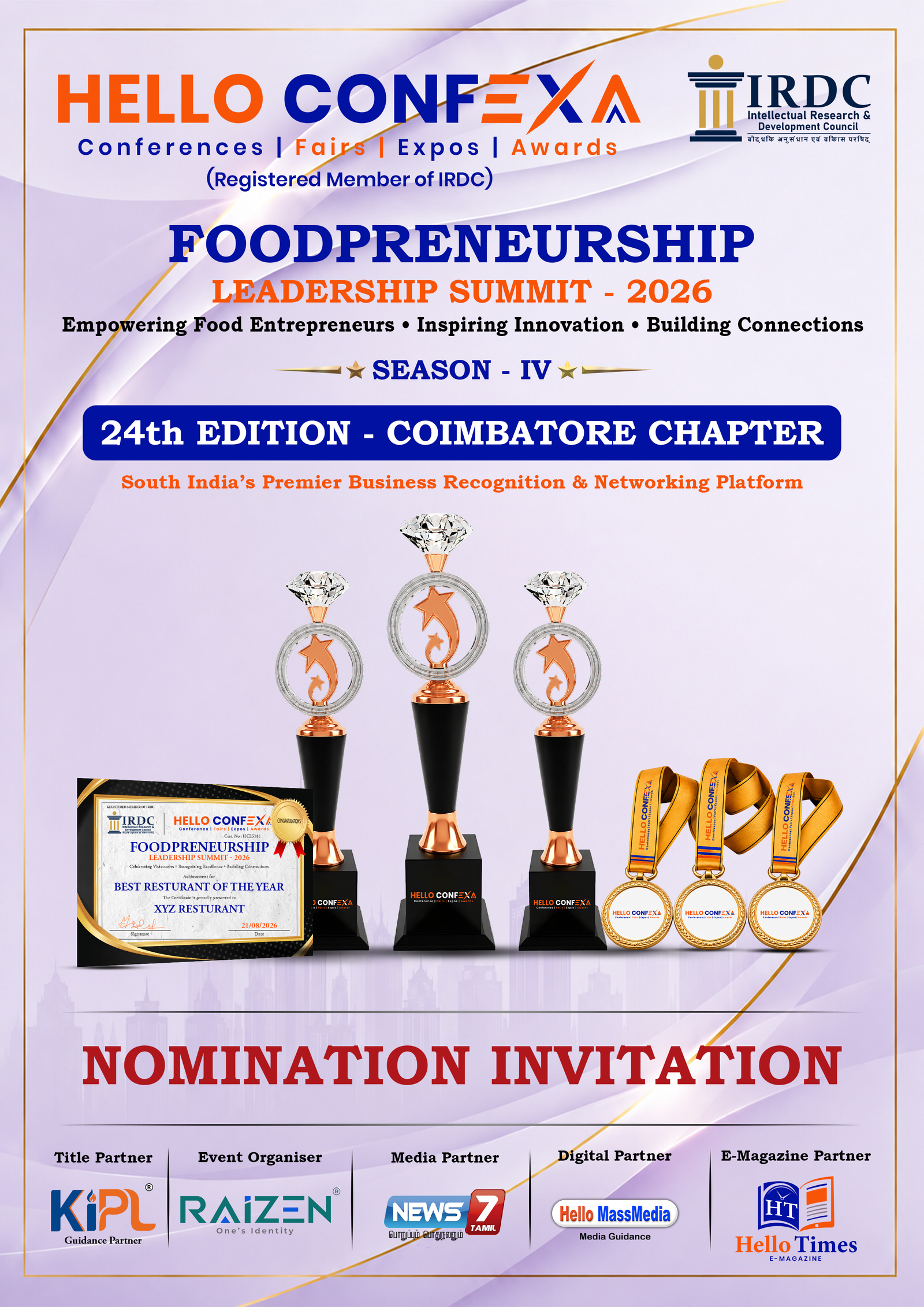 Foodpreneurship Leadership Summit – Coimbatore Chapter